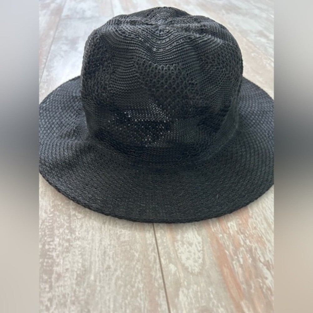 Summer Bucket Hat Women’s Beach Hat By Peninsolar Black One Size EUC